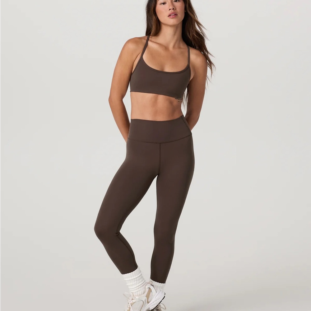 Vuori Brown Leggings and tank